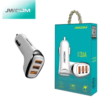 Carregador veicular triplo USB CRC-C59