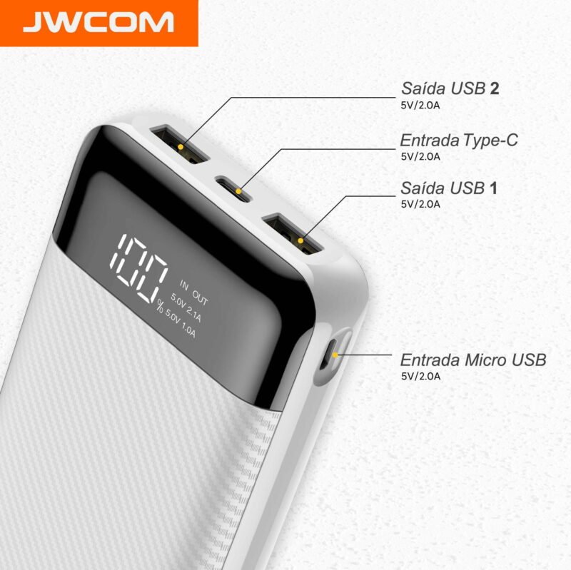 Carregador Portátil jwcom P2010 - Imagem 3